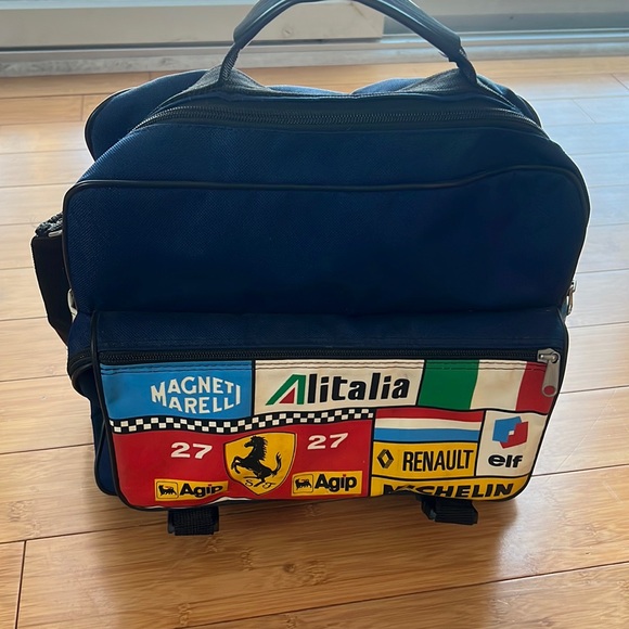 Vintage One of a Kind Rare Motorsports Bag Backpack Carry On Rare - Picture 1 of 10